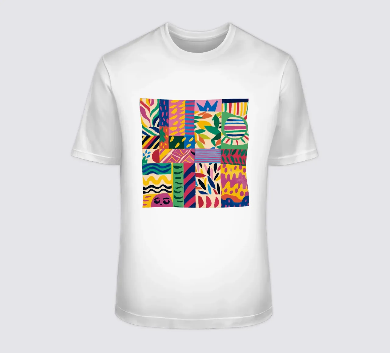 Pattern patchwork gioioso t-shirt da Monuments Fire
