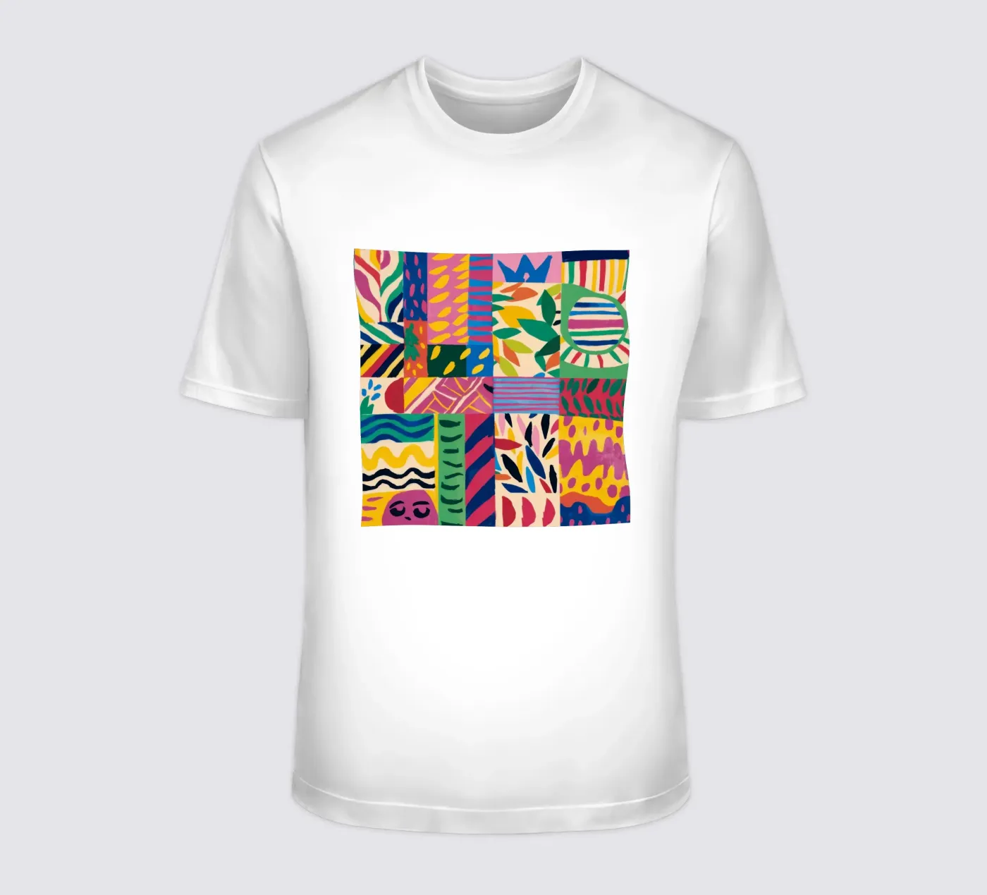 Pattern patchwork gioioso t-shirt da Monuments Fire