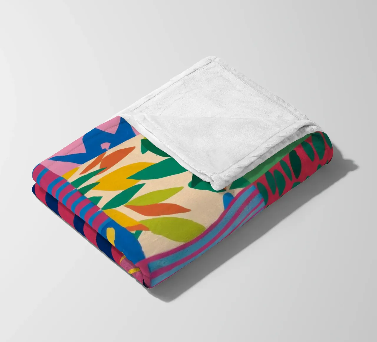 Fröhliches Muster Patchwork Fleecedecke von Monuments Fire