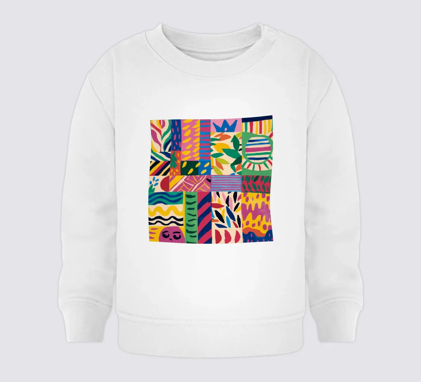 Joyful Pattern Patchwork sweat pour bébé de Monuments Fire