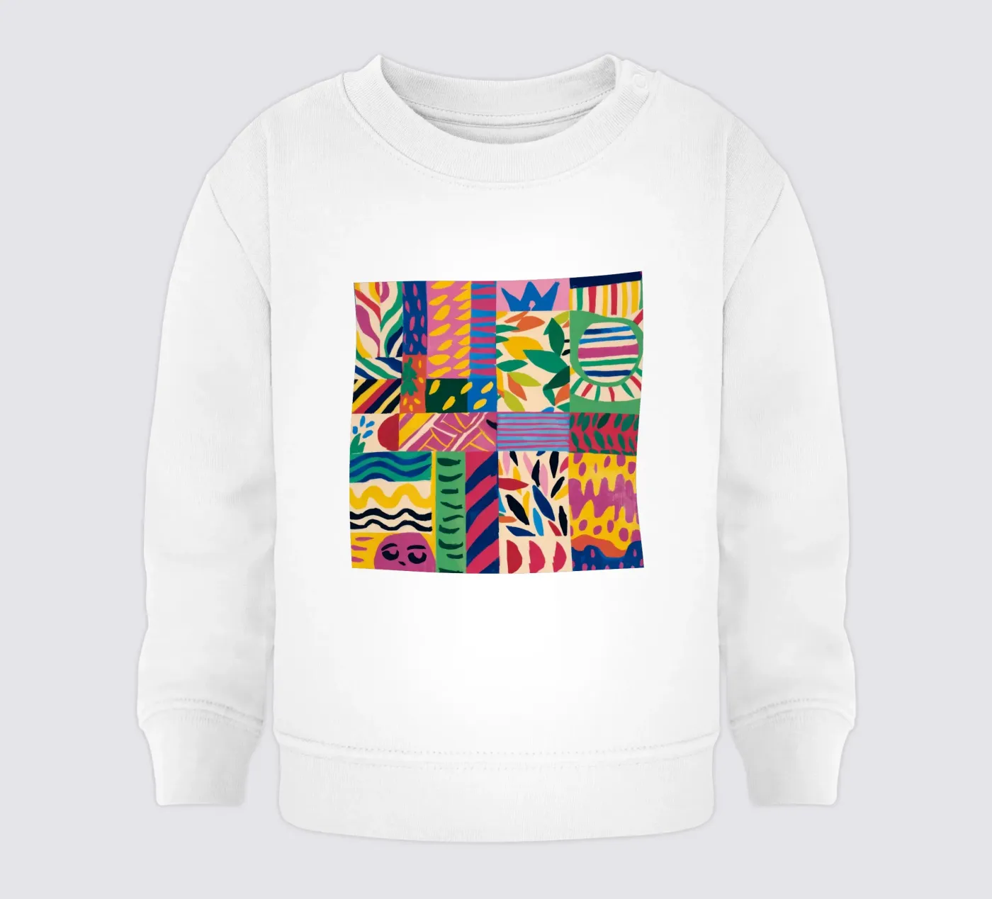 Joyful Pattern Patchwork sweat pour bébé de Monuments Fire