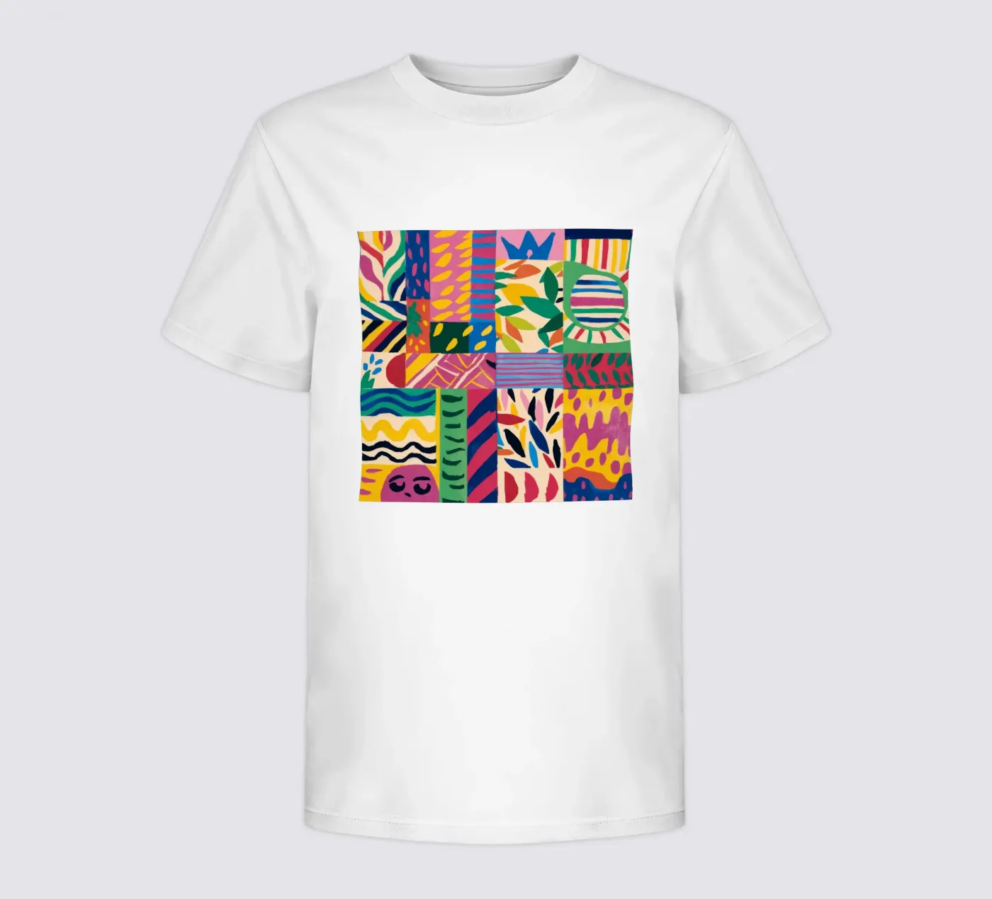 Patchwork à motifs joyeux t-shirt enfant de Monuments Fire