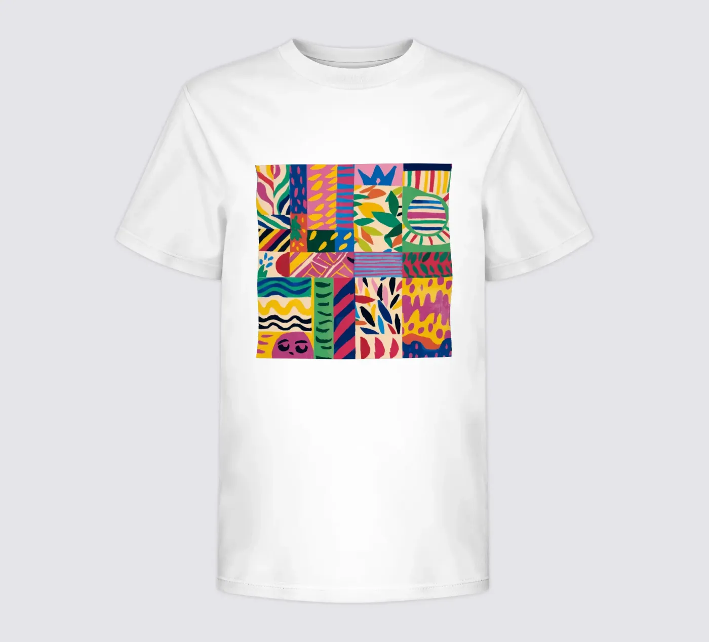 Pattern patchwork gioioso t-shirt bambini da Monuments Fire
