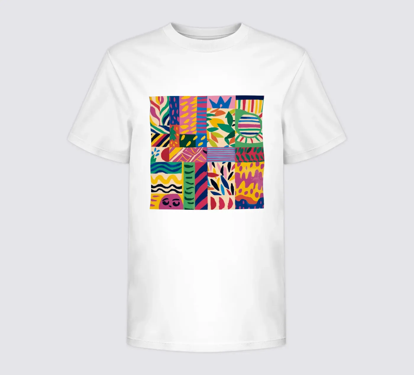 Pattern patchwork gioioso t-shirt bambini da Monuments Fire