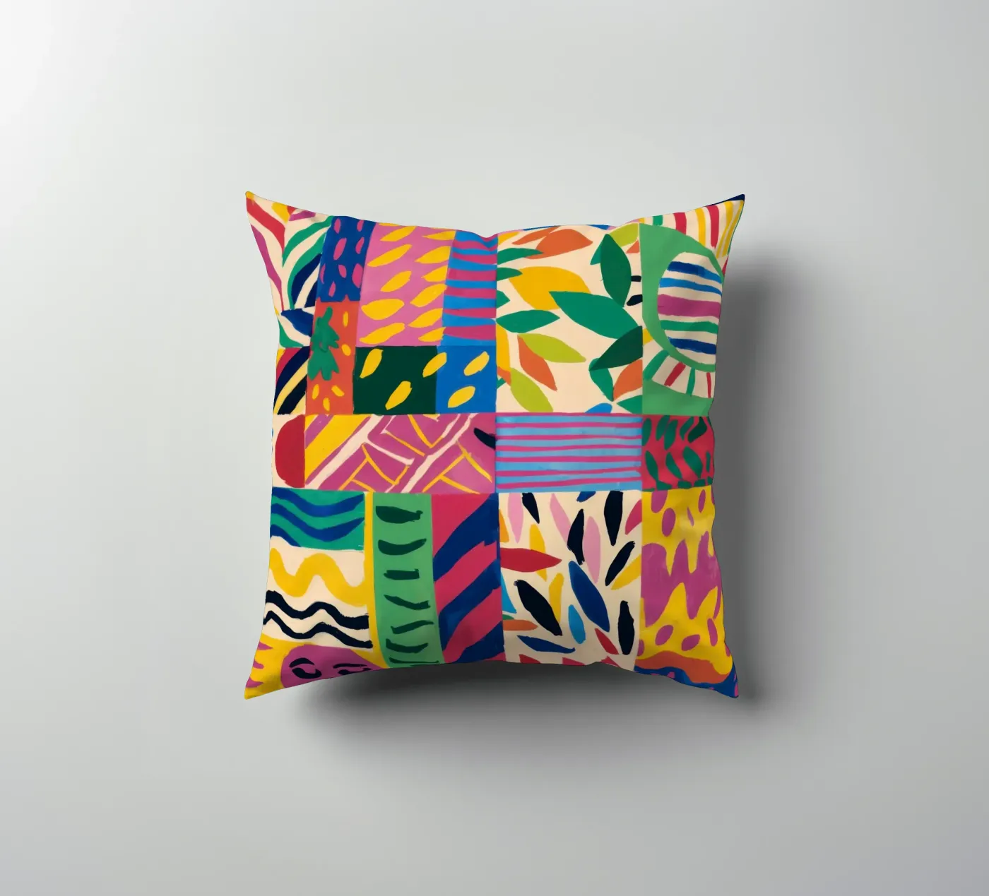 Pattern patchwork gioioso cuscino da Monuments Fire