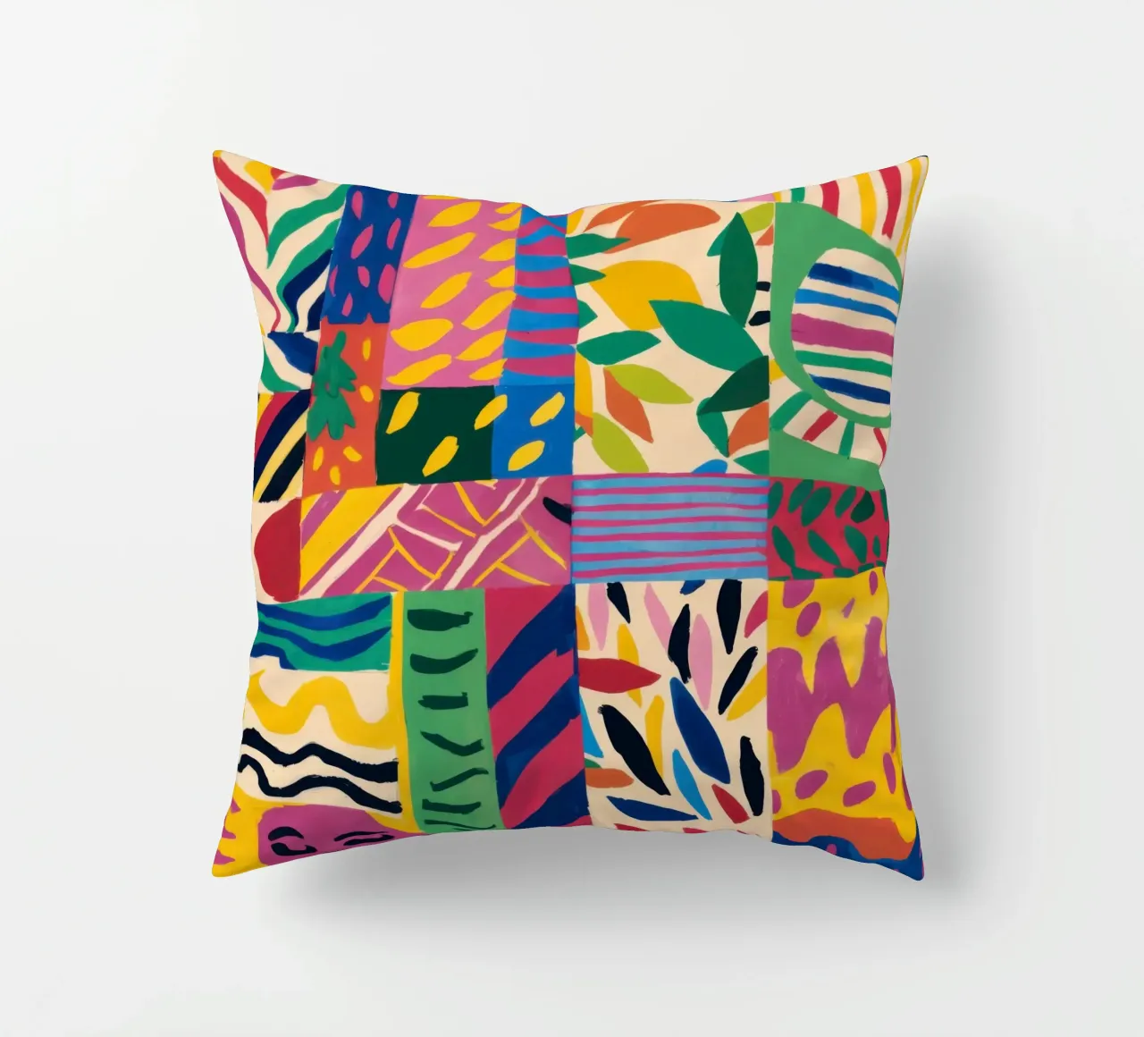 Pattern patchwork gioioso cuscino da Monuments Fire
