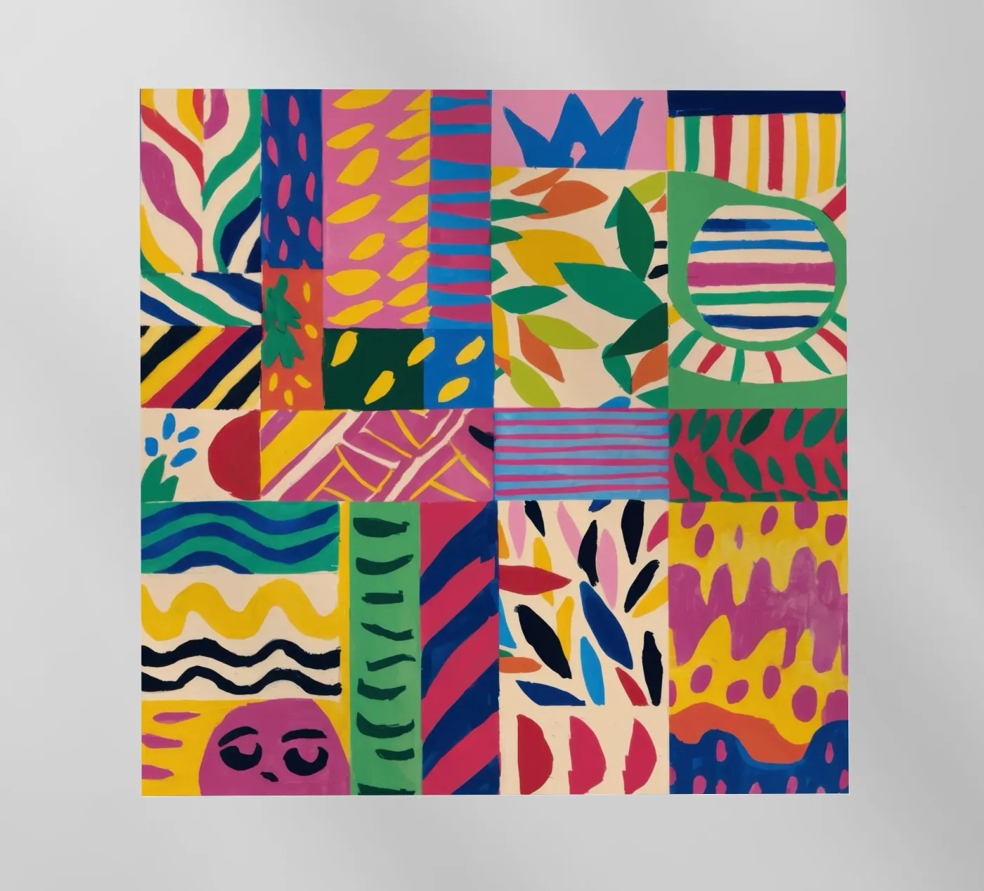 Joyful Pattern Patchwork backlit film by Monuments Fire