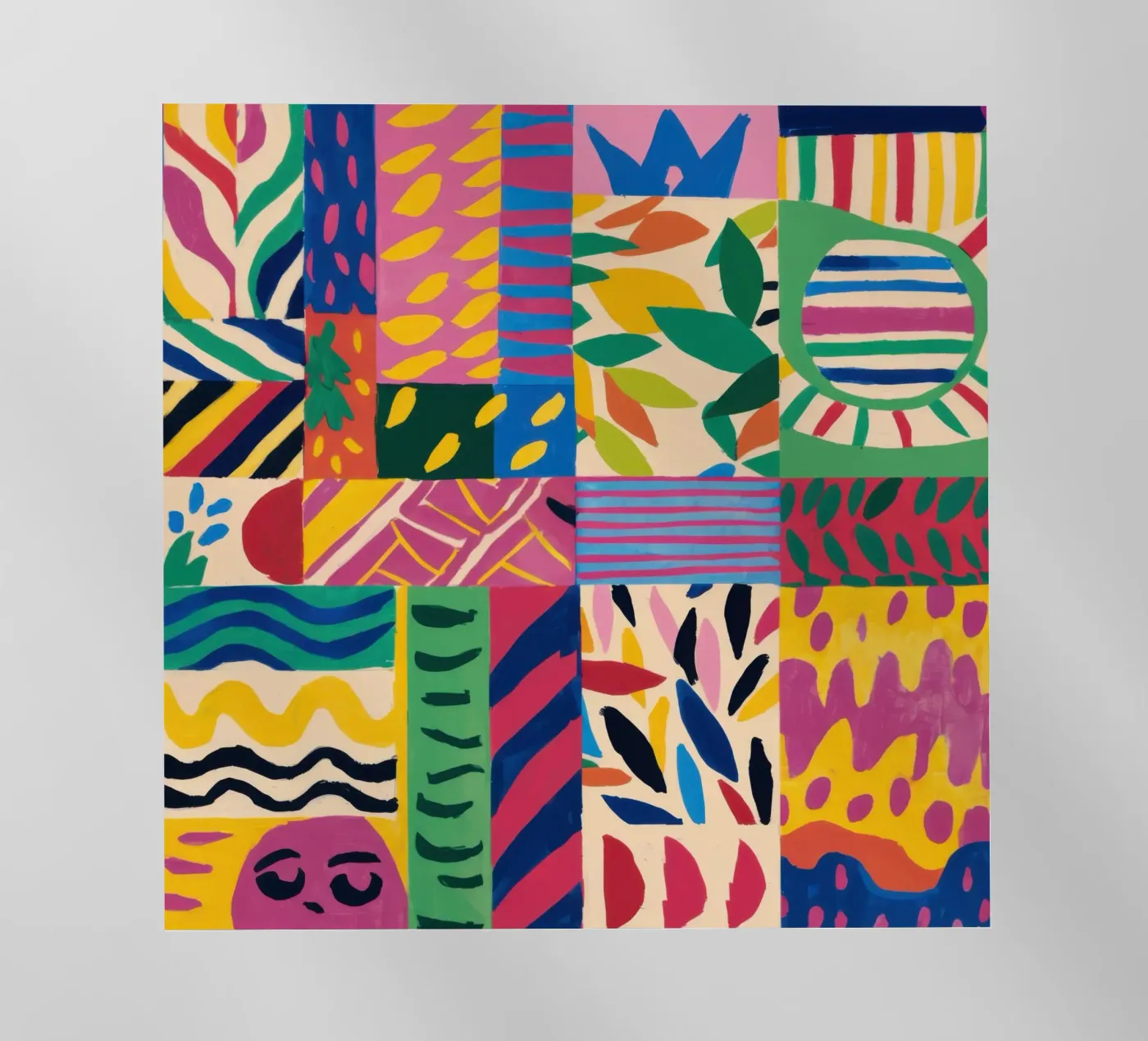 Joyful Pattern Patchwork backlit folie van Monuments Fire