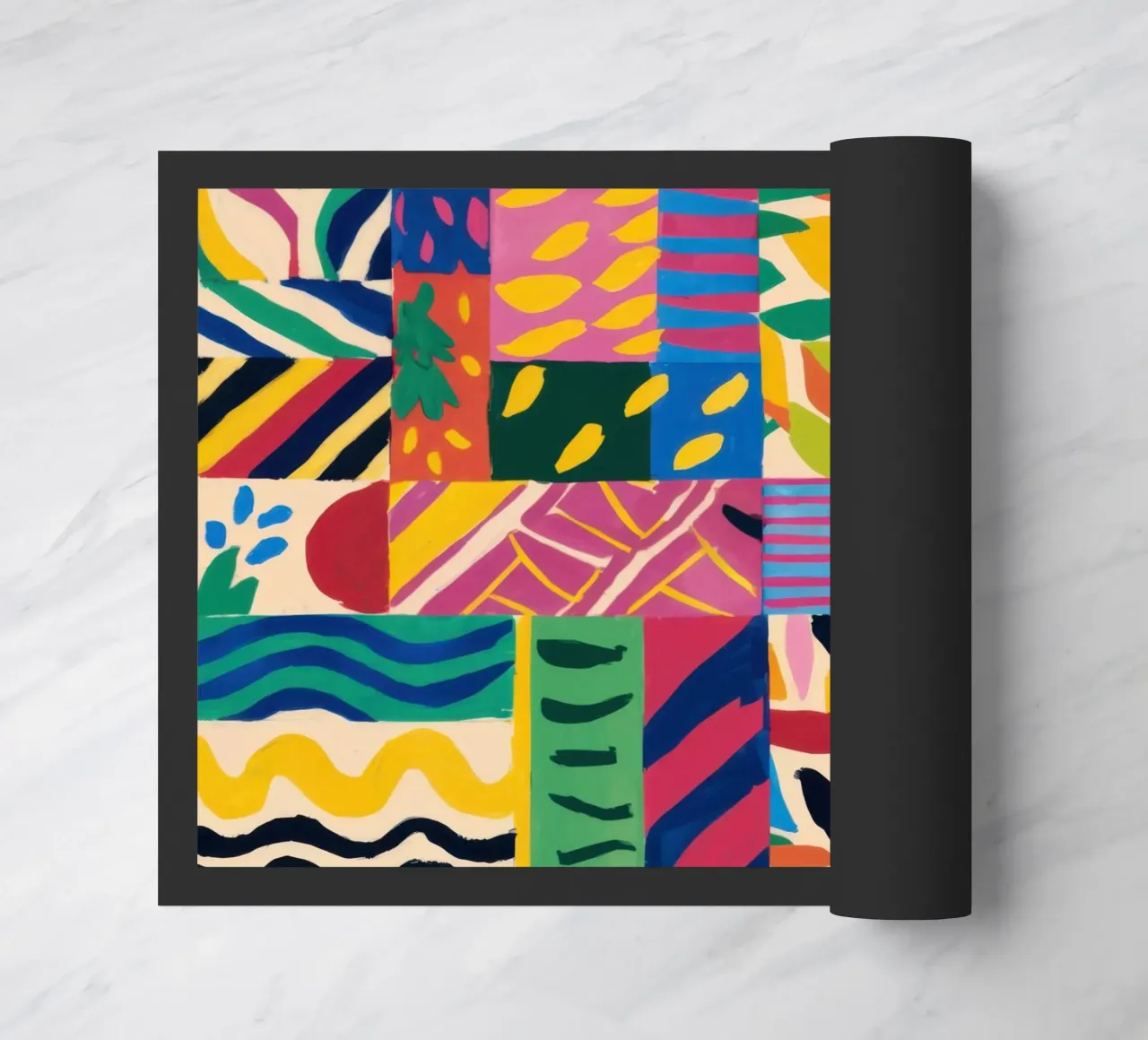 Pattern patchwork gioioso zerbino da Monuments Fire