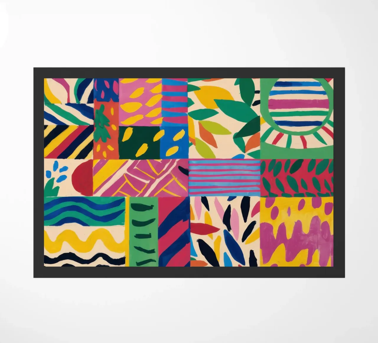 Pattern patchwork gioioso zerbino da Monuments Fire