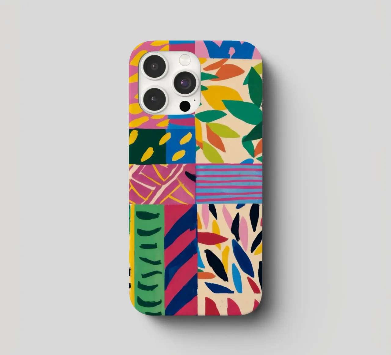 Joyful Pattern Patchwork iphone case by Monuments Fire