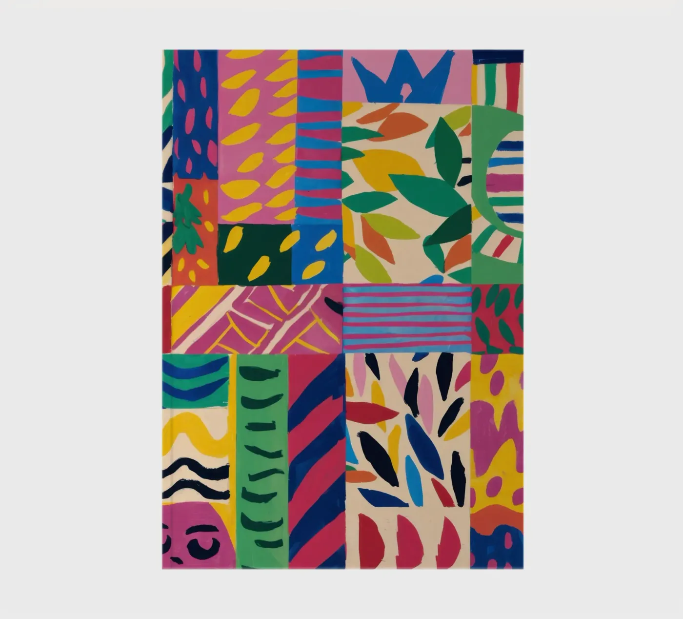 Joyful Pattern Patchwork Notizbuch von Monuments Fire