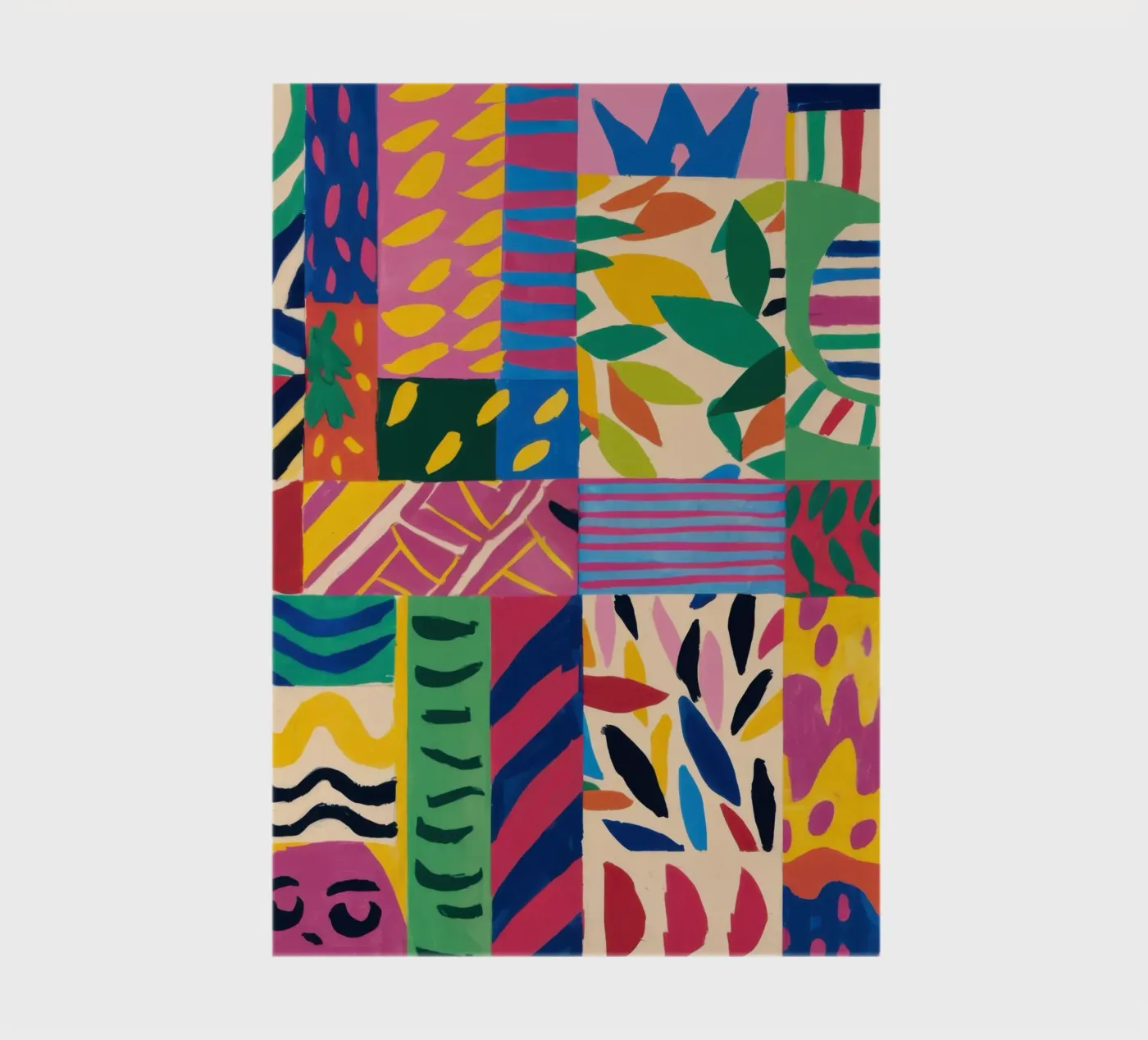 Joyful Pattern Patchwork Notizbuch von Monuments Fire