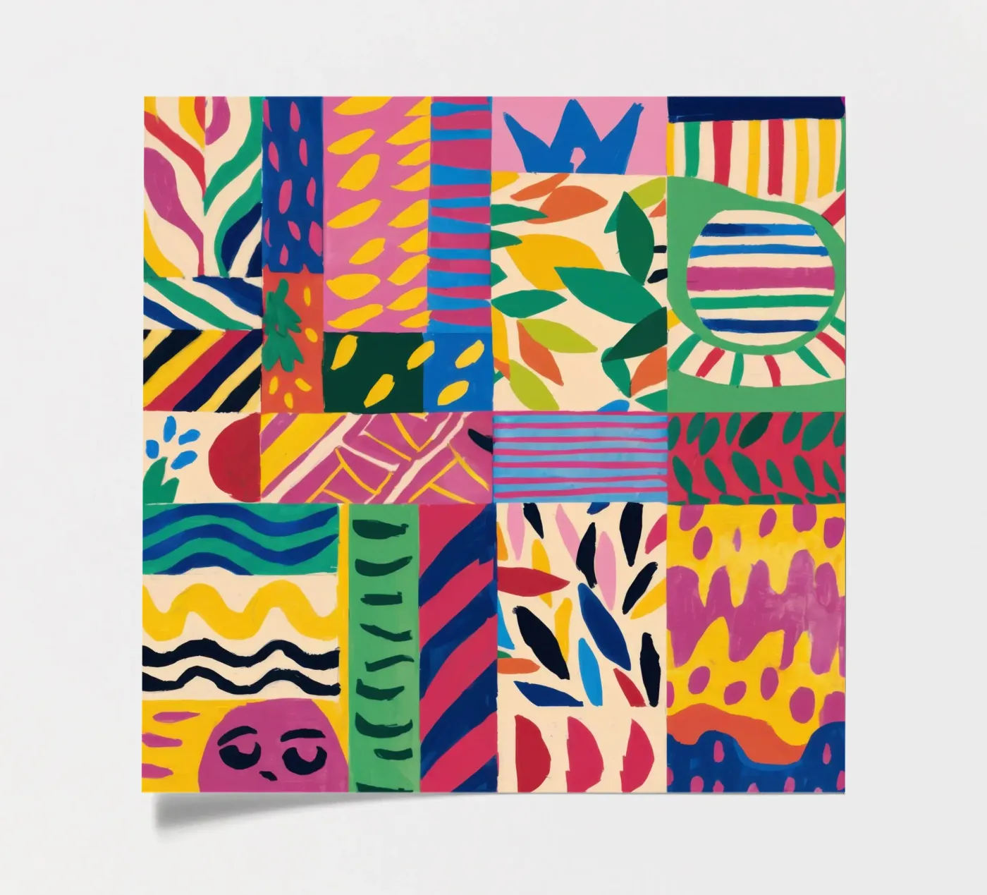 Joyful Pattern Patchwork foglio adesivo da Monuments Fire