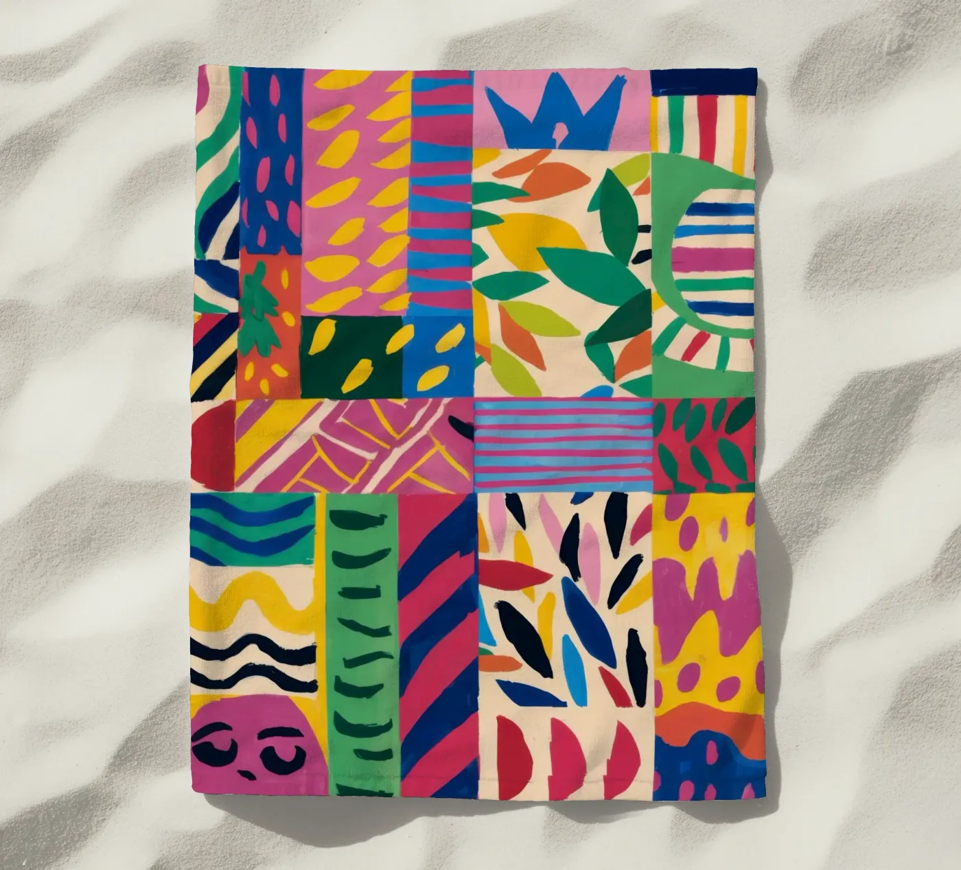 Pattern patchwork gioioso telo mare da Monuments Fire