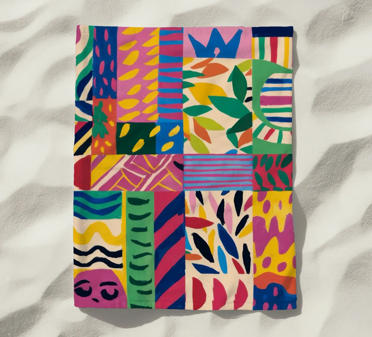 Pattern patchwork gioioso telo mare da Monuments Fire