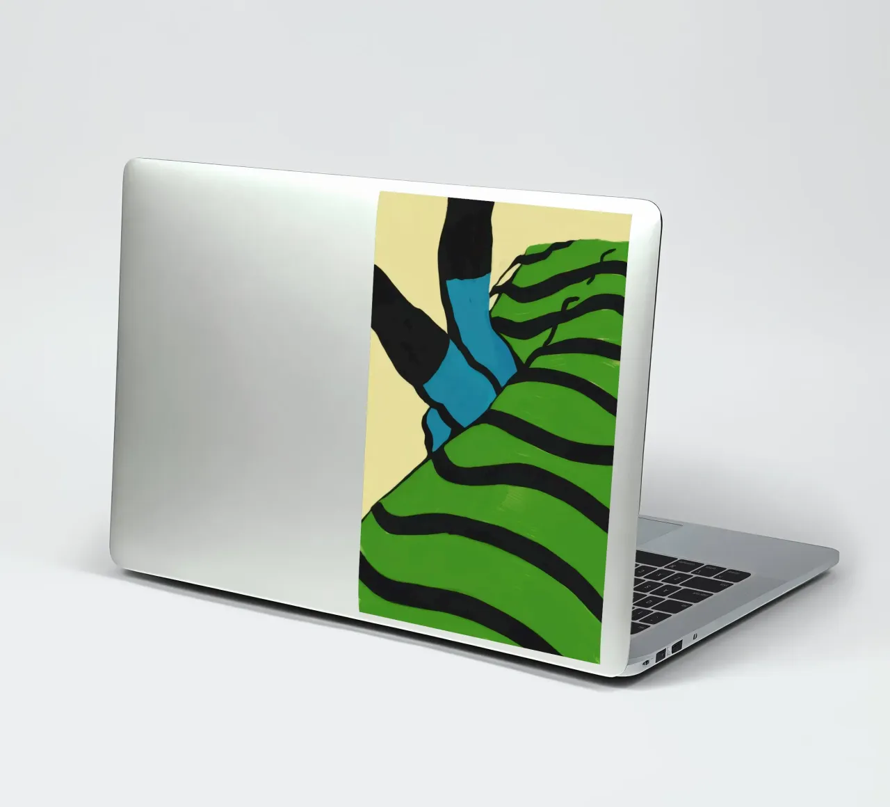 Verdant Stripe Abstraction sticker by Giant Foxs