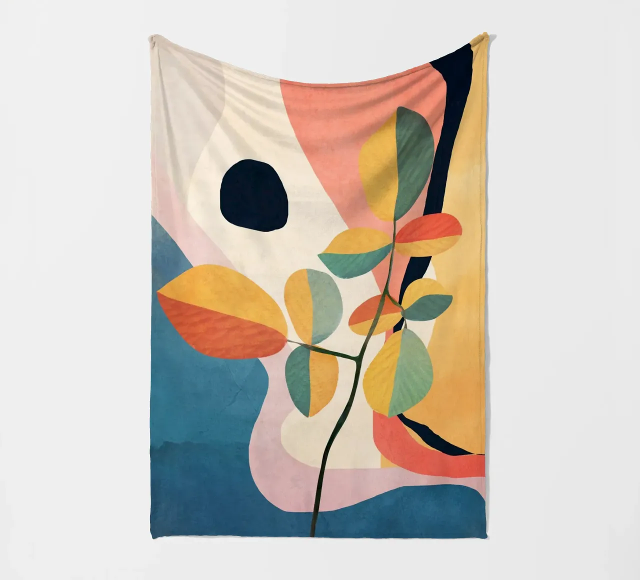 Colorful Branching Out 34 coperta in pile da cityart