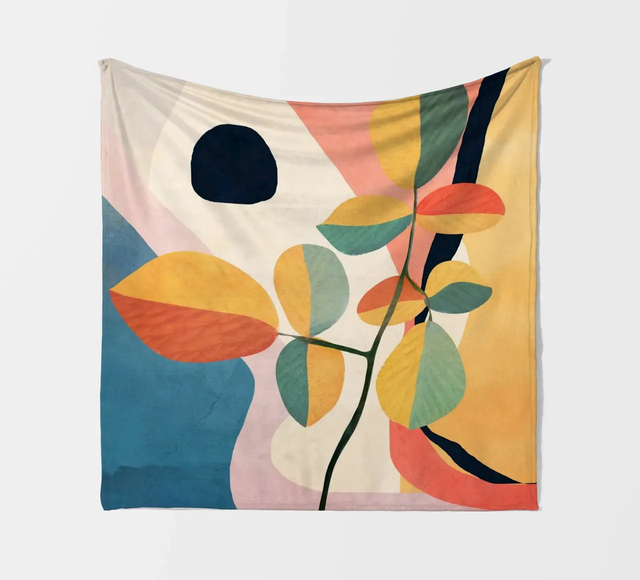 Colorful Branching Out 34 coperta in pile da cityart
