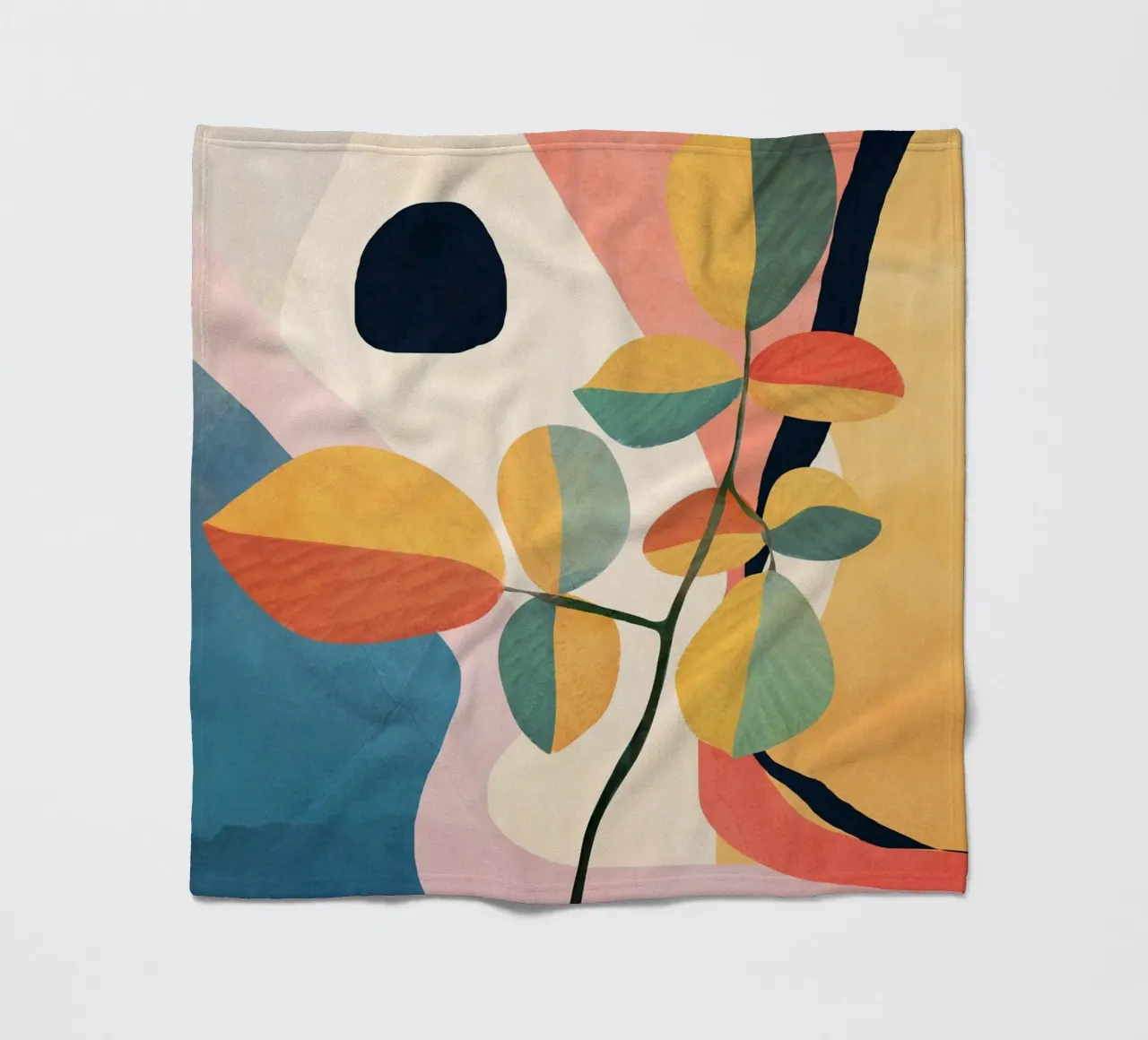 Colorful Branching Out 34 coperta in pile da cityart