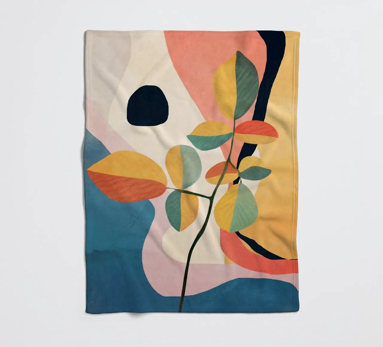 Colorful Branching Out 34 coperta in pile da cityart