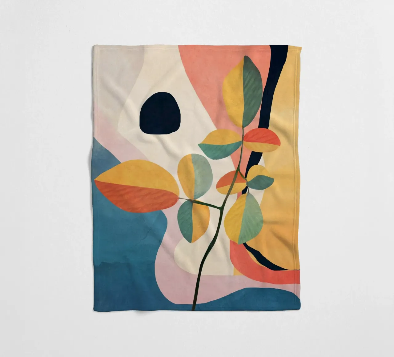 Colorful Branching Out 34 coperta in pile da cityart