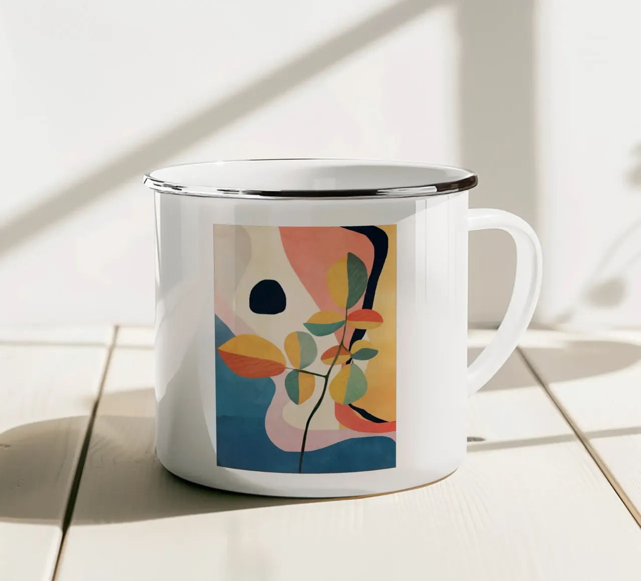 Colorful Branching Out 34 tazza in smalto da cityart