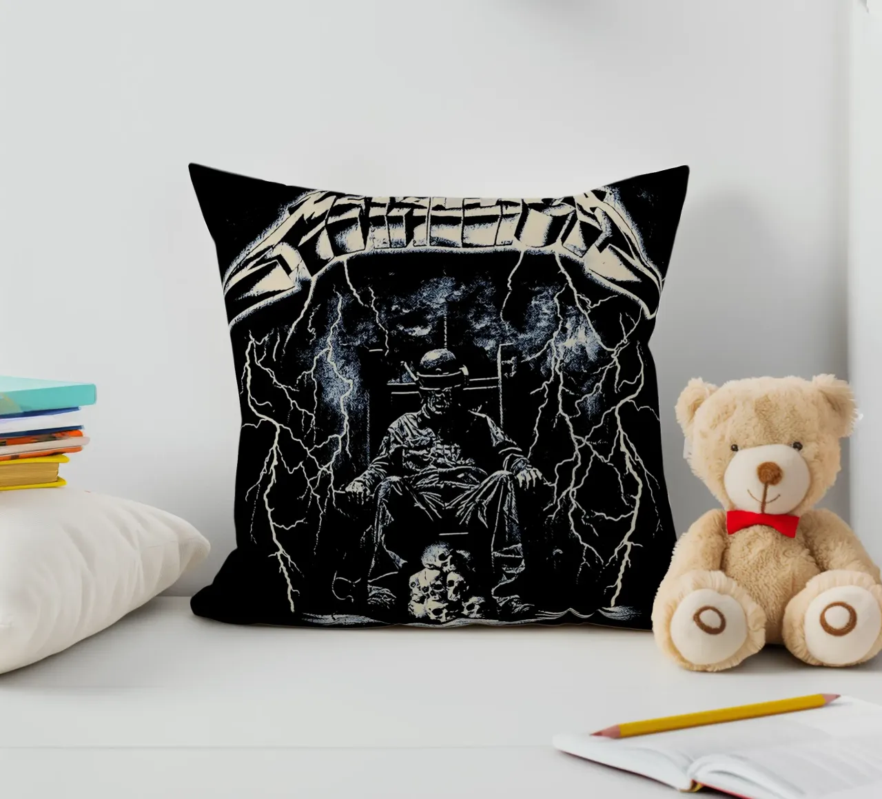 Ride The Lightning metallichead cuscino da music soul