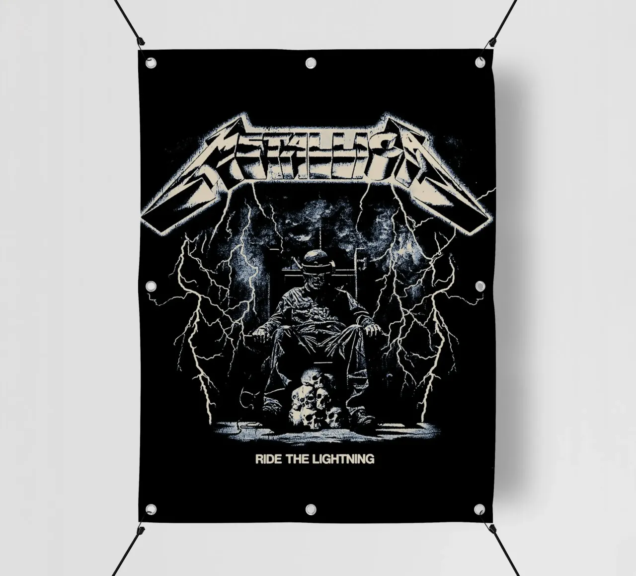 Ride The Lightning metallichead telo in pvc da music soul