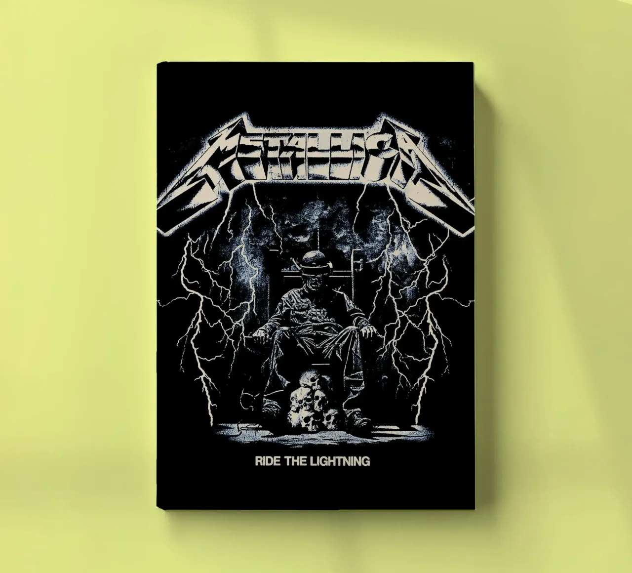 Ride The Lightning metallichead notebook by music soul
