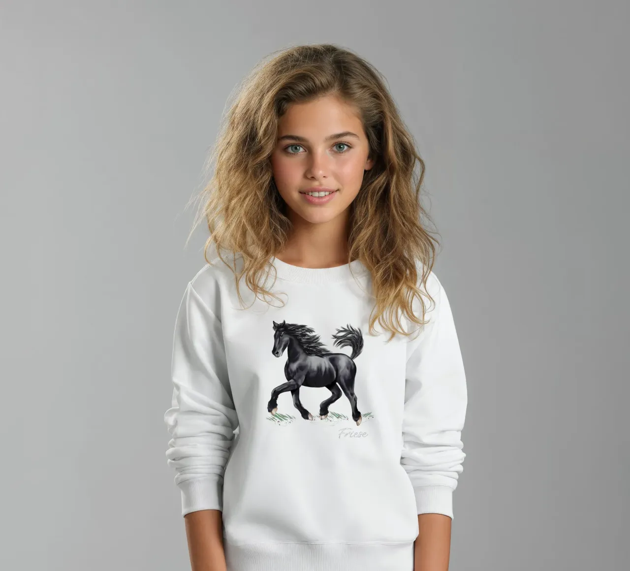 Cavallo frisone felpa bambino da Moonlit Illustrations