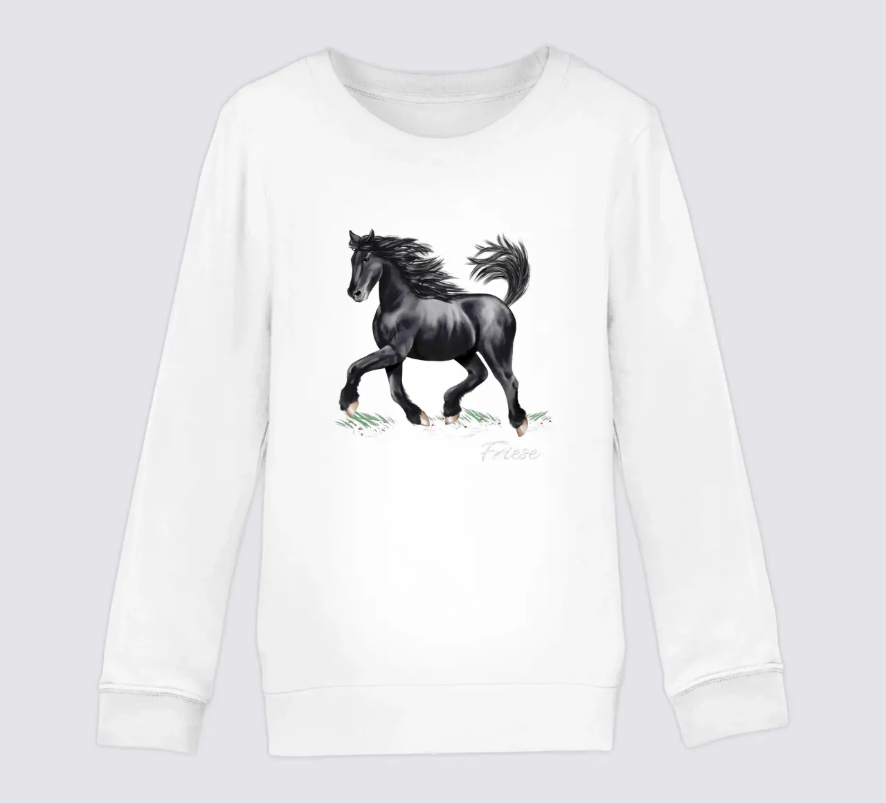 Cavallo frisone felpa bambino da Moonlit Illustrations