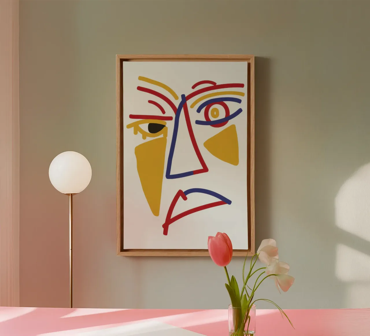 Picasso Primary Gaze canvas by Dream Gesso
