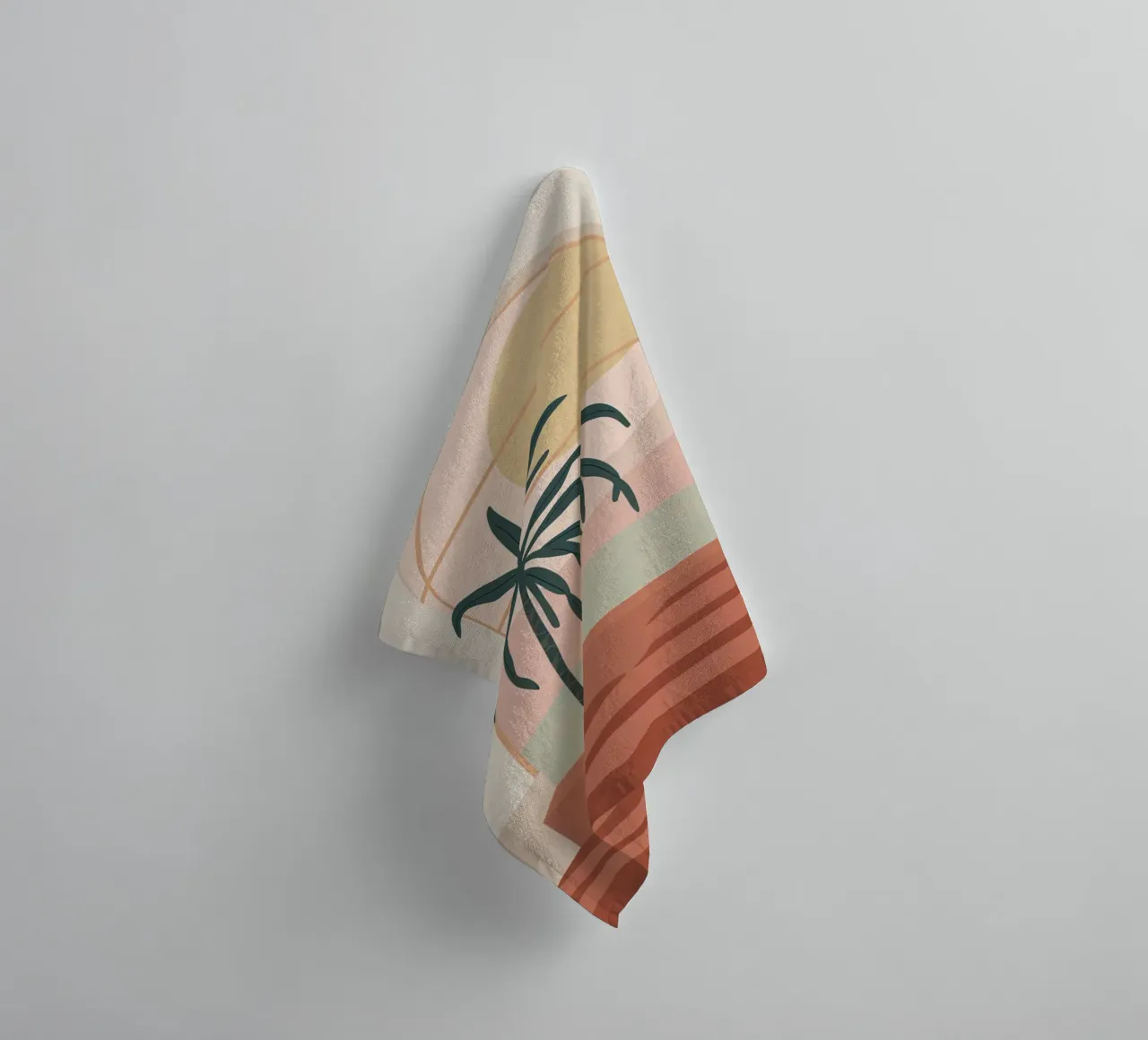 Pastel Palm Archway towel by Mythy Brush