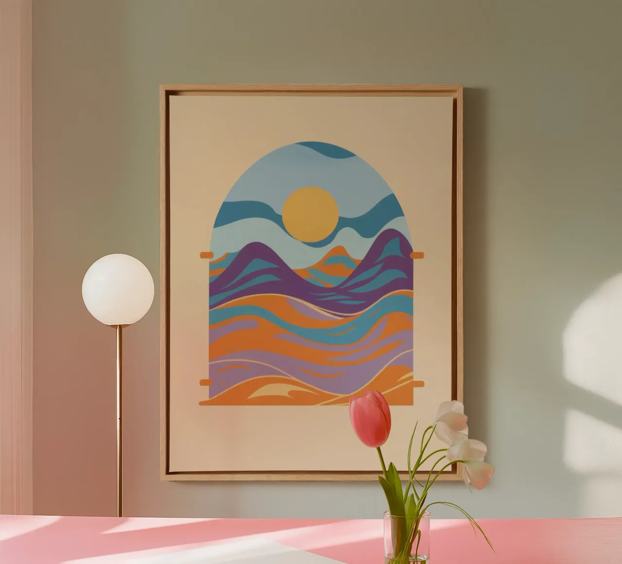 Archway to Serenity canvas with Floater frame by Giant Foxs