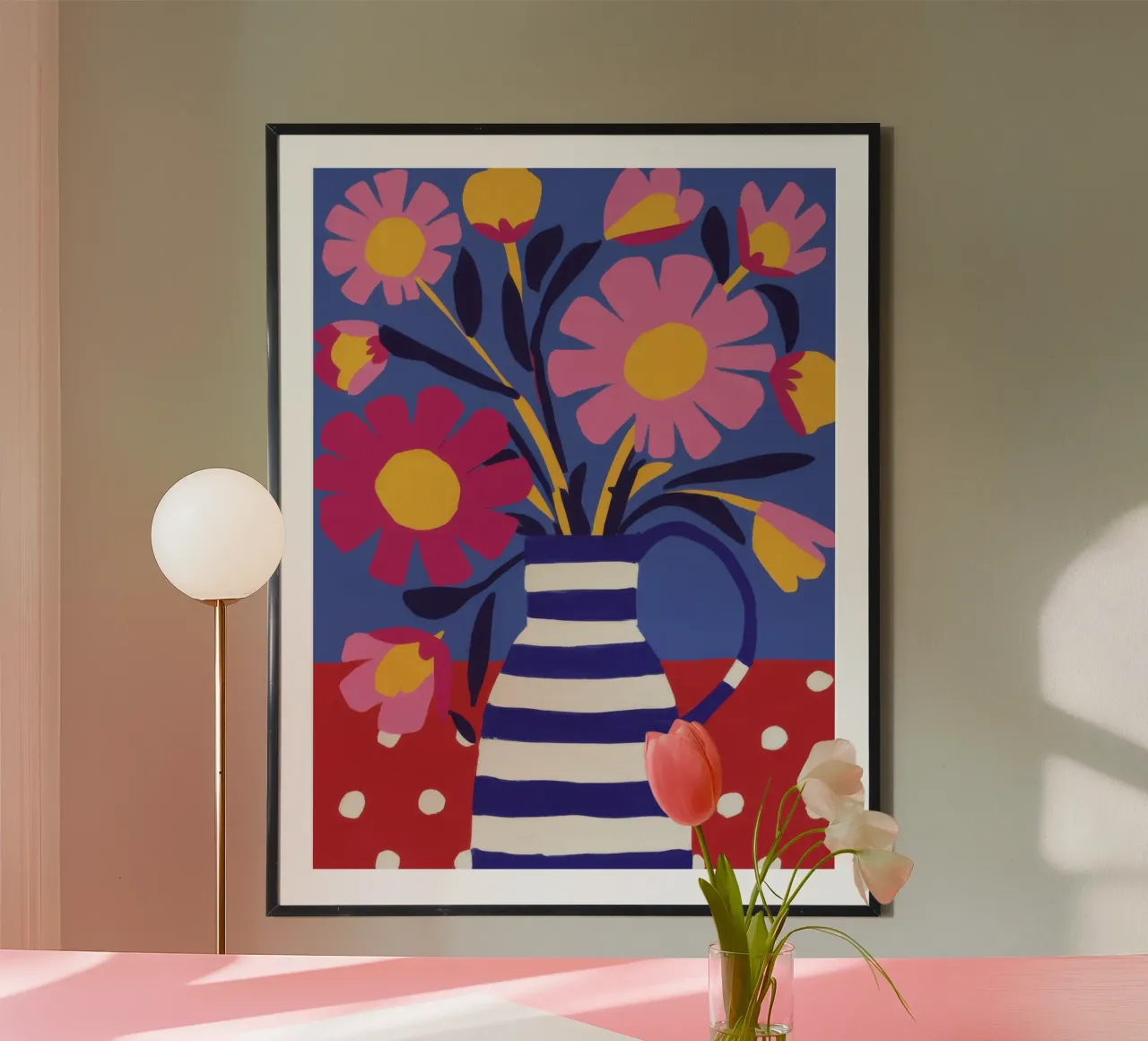 Bouquet a strisce giubilanti poster da Rain Balance