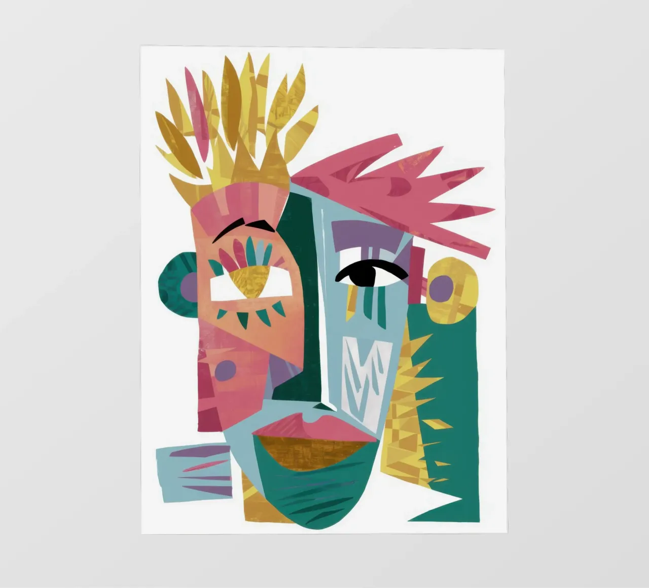 Totem vivido cubista pellicola backlit da Dream Gesso