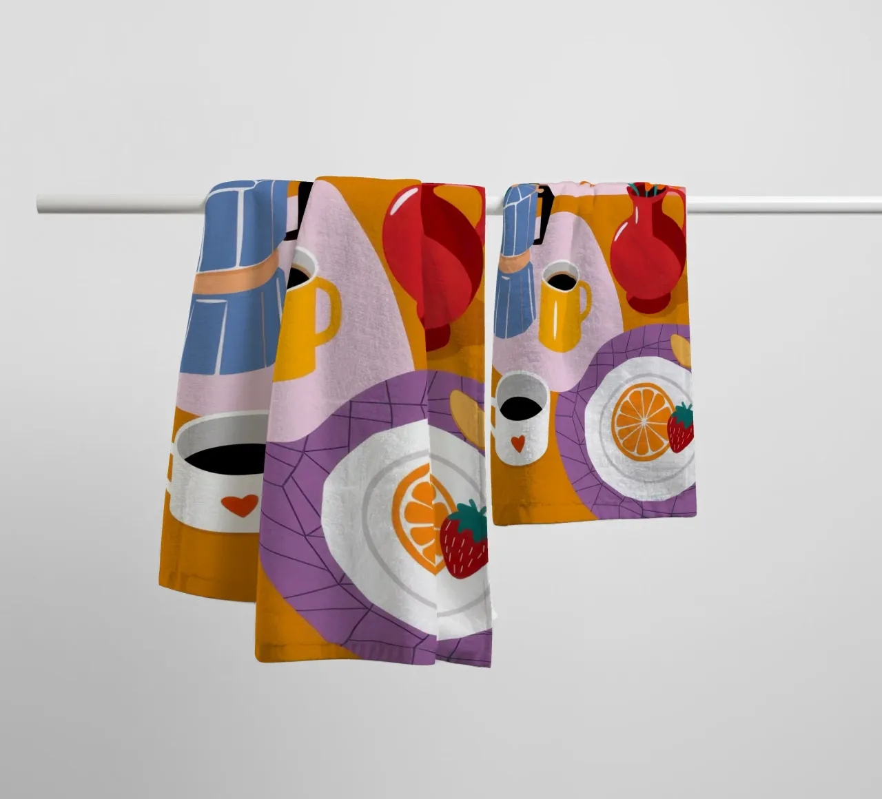 Sunflower Morning Brew towel by Reds Jays