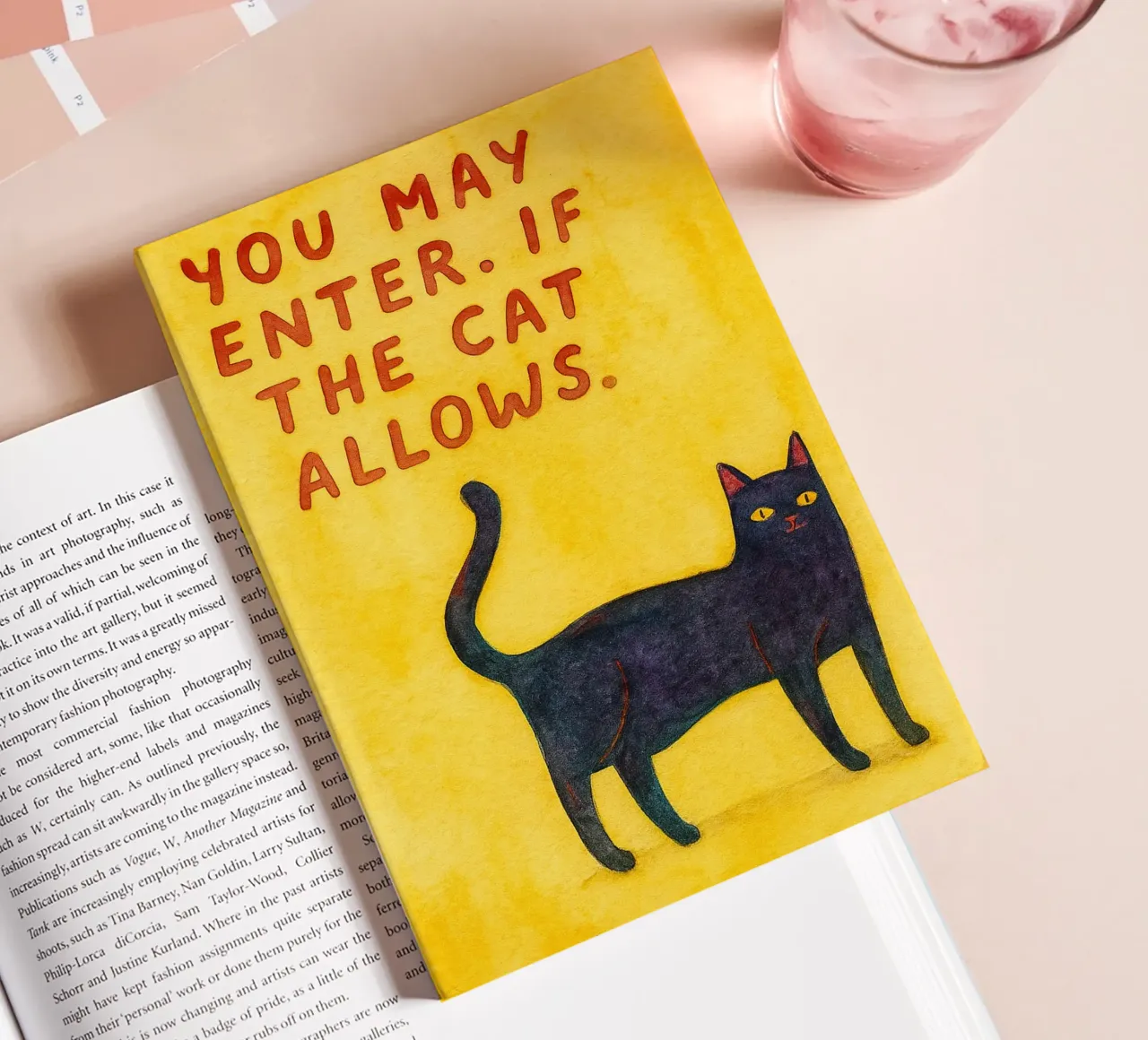 funny cat you may enter if the cat allows notebook by Mirage