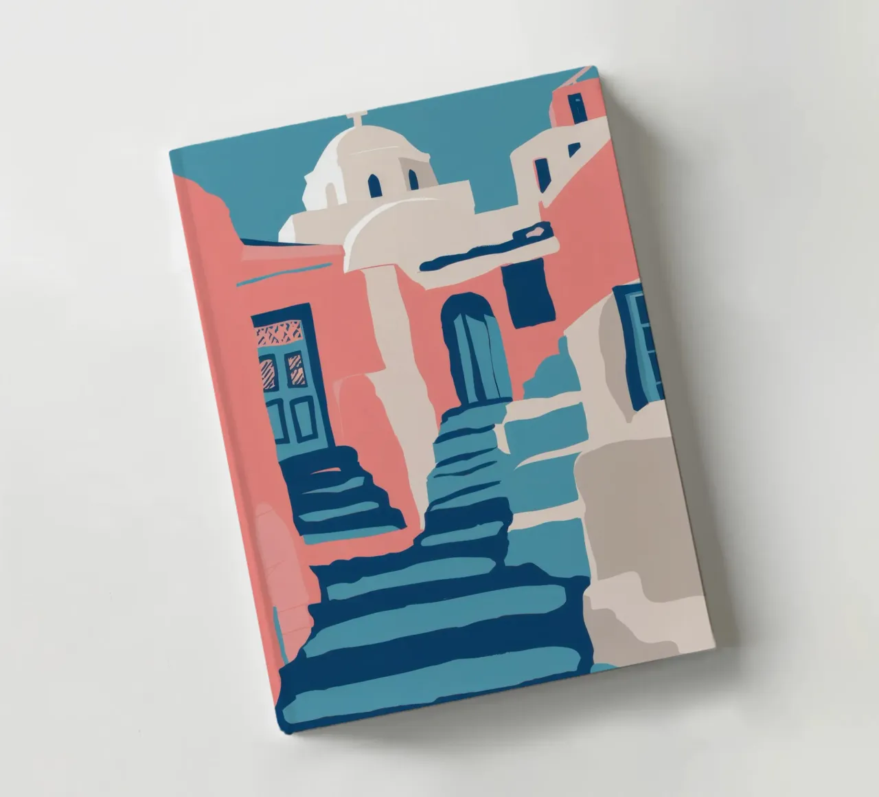 Azure Alleyway Ascent notebook by Ink Pulse