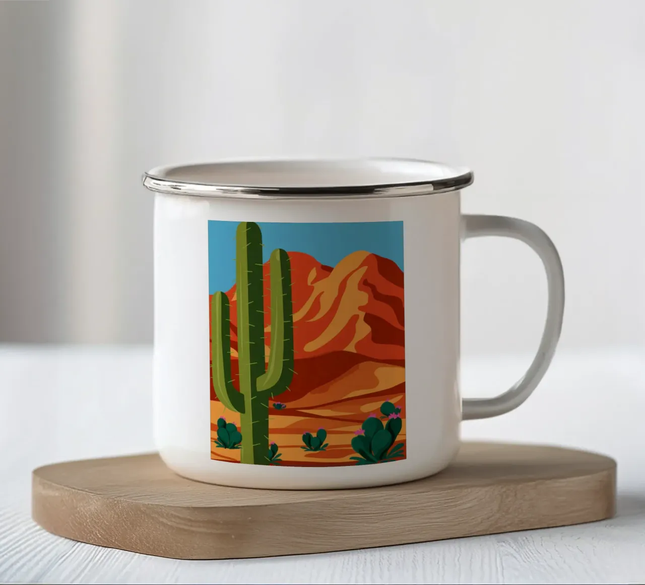 Saguaro Sentinel Vista tazza in smalto da Giant Foxs