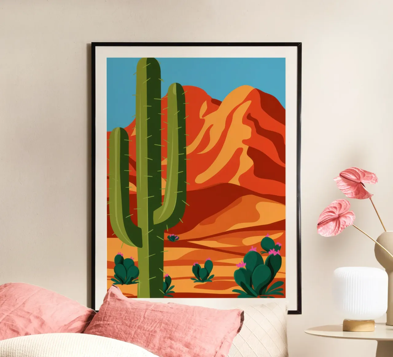 Saguaro Sentinel Vista carta hahnemühle da Giant Foxs