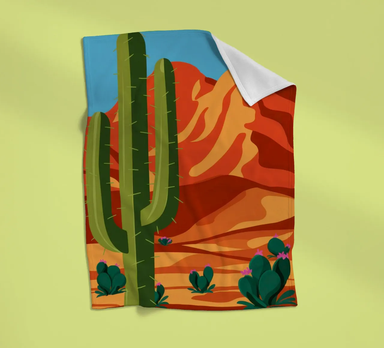Saguaro Sentinel Vista plaid polaire de Giant Foxs