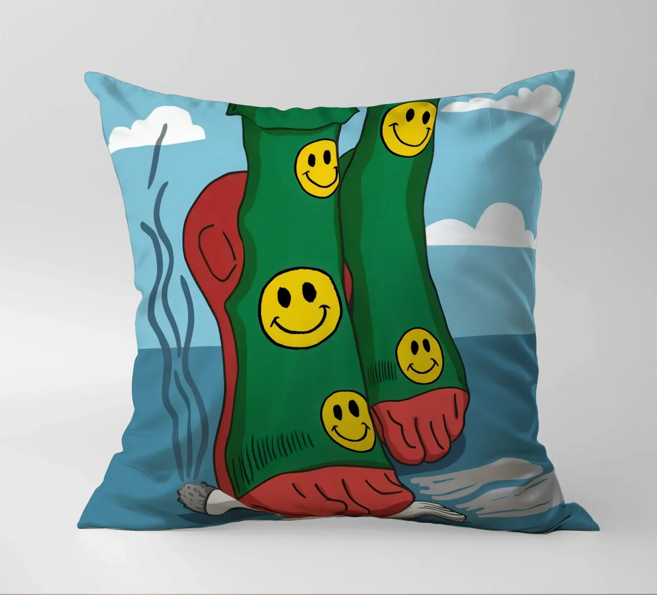 Passo del calzino sorridente cuscino da Rain Balance