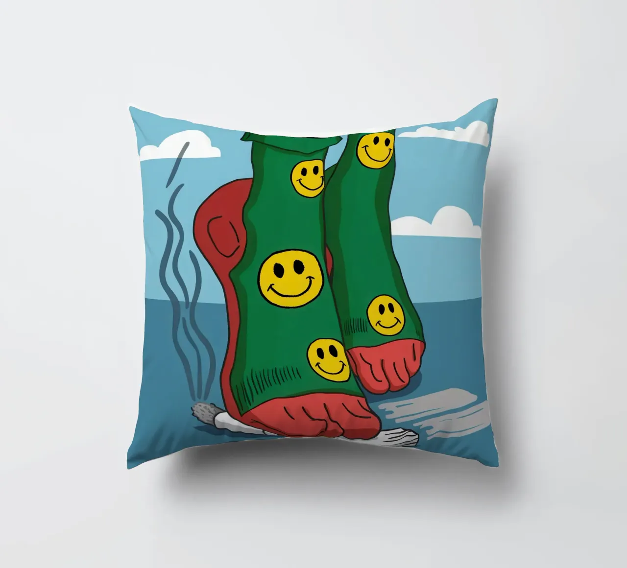 Passo del calzino sorridente cuscino da Rain Balance