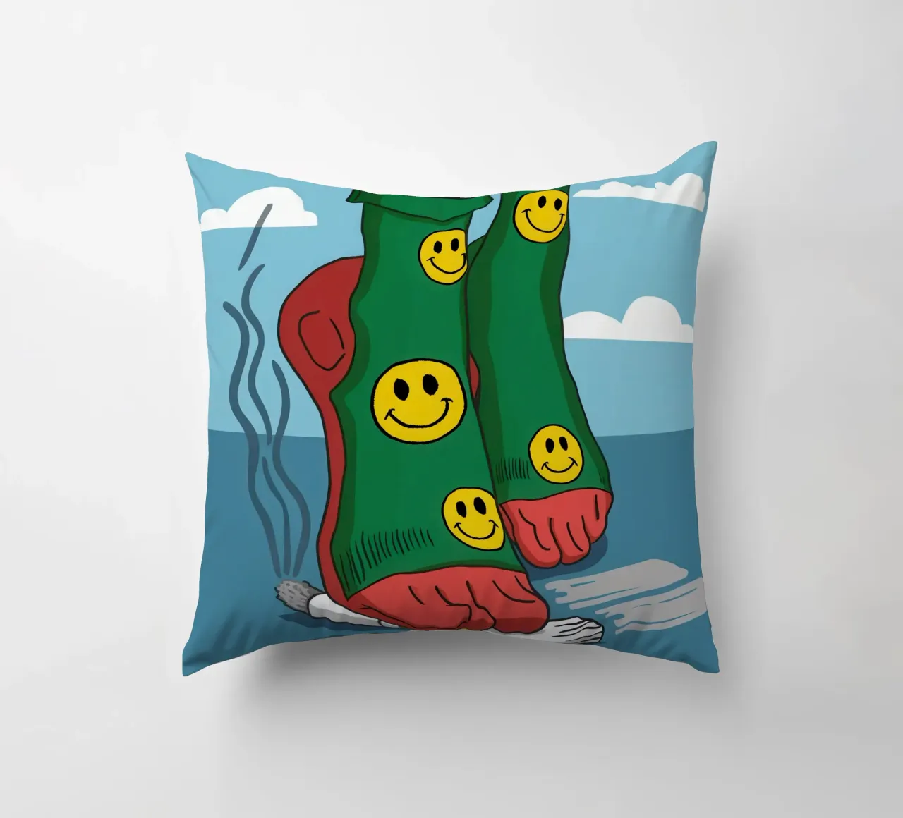 Passo del calzino sorridente cuscino da Rain Balance