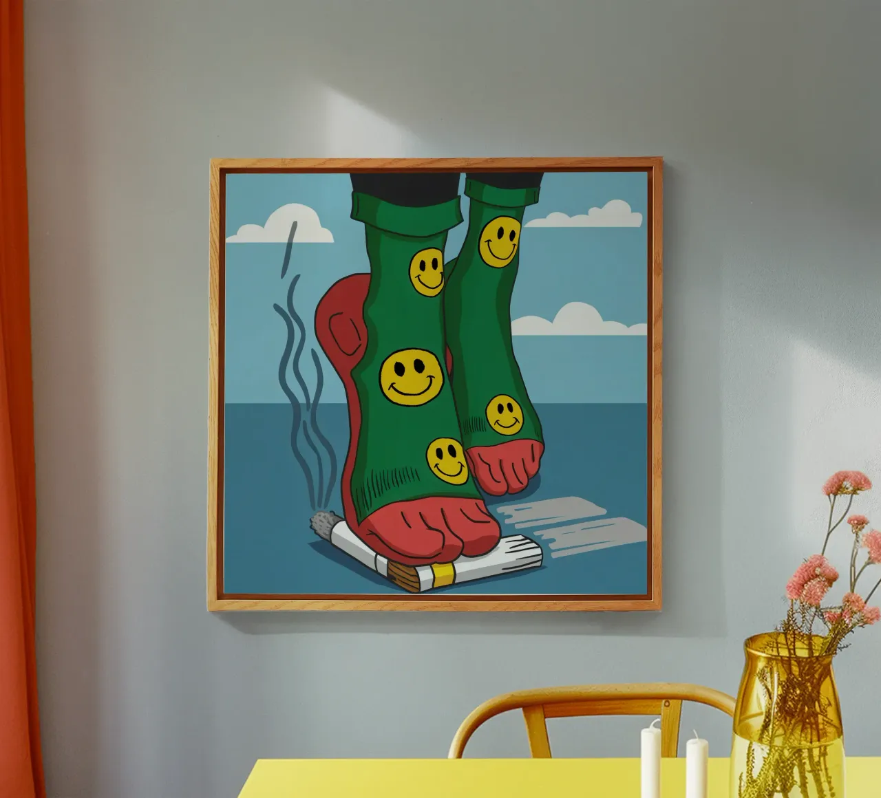 Smiley Sock Stride metacrilato de Rain Balance