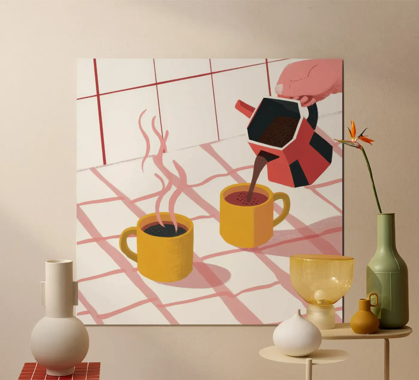 Sunbeam Shared Coffee poster by Dream Gesso