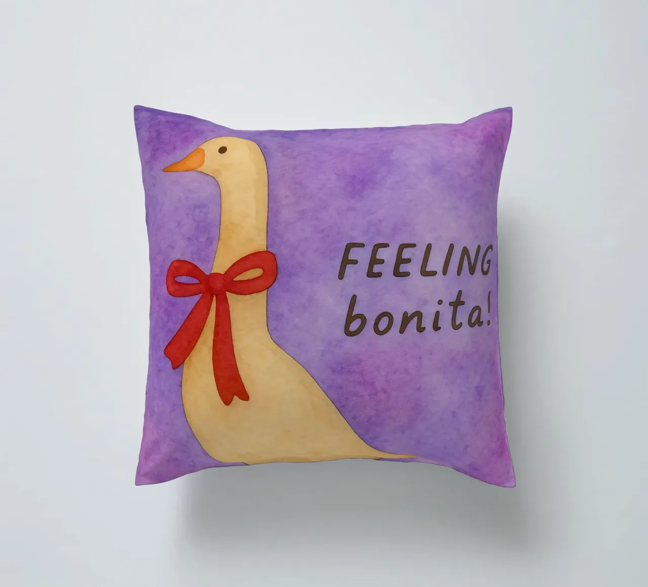 Funny duck feeling bonita decorative cushion by Mirage