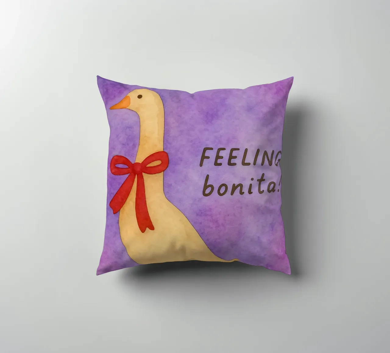 Funny duck feeling bonita decorative cushion by Mirage